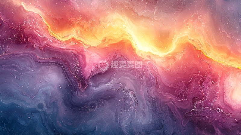 高清大图下载【趣麦麦图】抽象色彩流动背景图