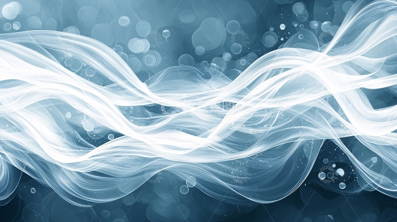 高清大图下载【趣麦麦图】流动的线条与光斑背景