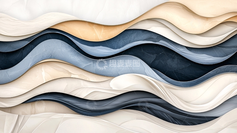 高清大图下载【趣麦麦图】抽象波浪纹理背景图案
