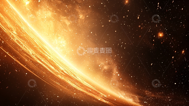 高清大图下载【趣麦麦图】宇宙星河光芒闪烁