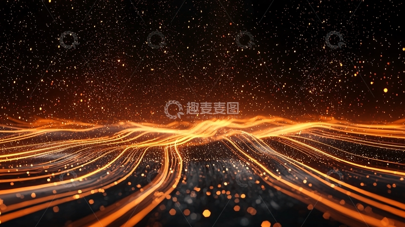 高清大图下载【趣麦麦图】光流粒子动态背景