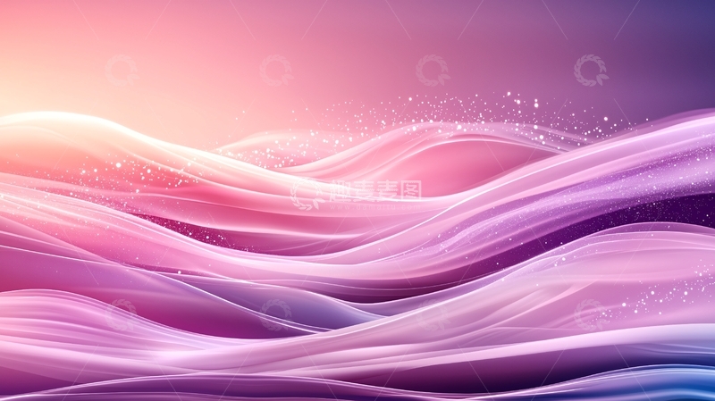 高清大图下载【趣麦麦图】梦幻波浪抽象背景