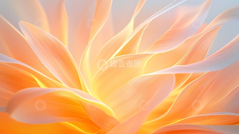 高清大图下载【趣麦麦图】橙色渐变抽象波纹背景
