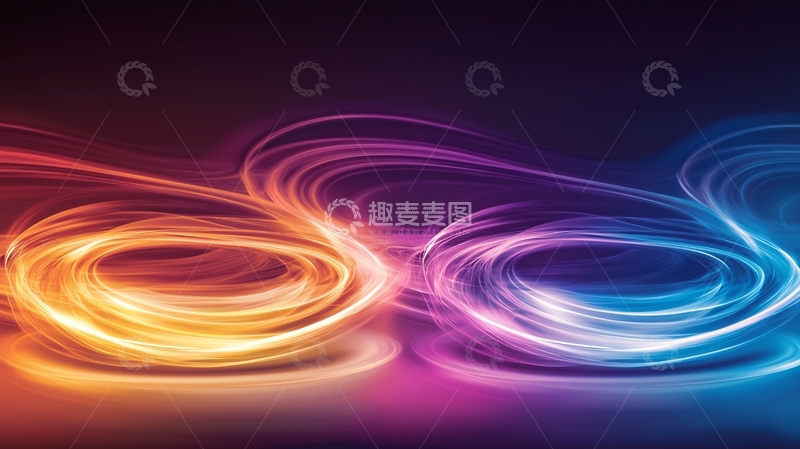 高清大图下载【趣麦麦图】光晕流动抽象背景