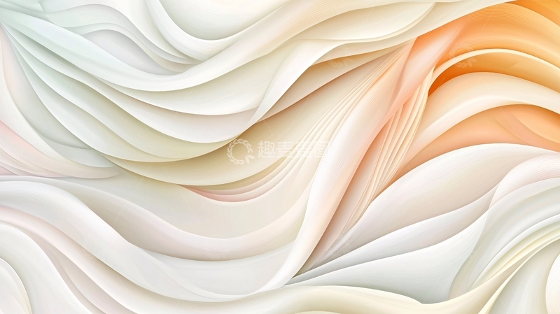 高清大图下载【趣麦麦图】柔和波浪抽象背景素材