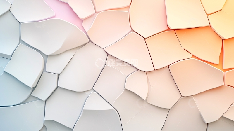 高清大图下载【趣麦麦图】抽象几何拼接背景素材