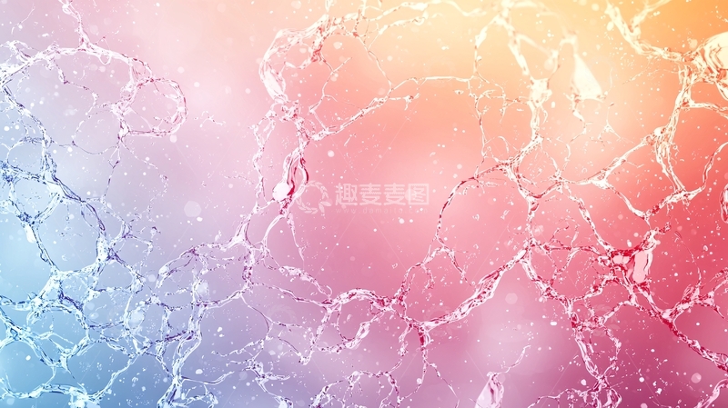高清大图下载【趣麦麦图】水滴飞溅动态背景素材