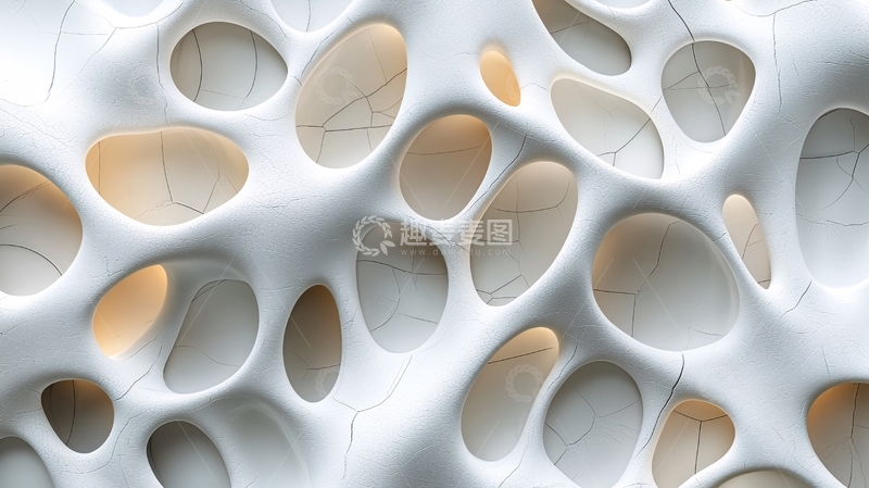 高清大图下载【趣麦麦图】镂空白色陶瓷纹理背景