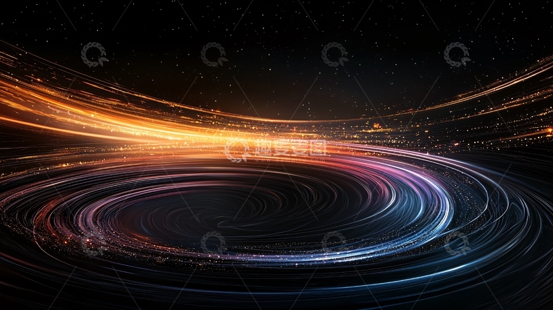 高清大图下载【趣麦麦图】宇宙漩涡光效背景图