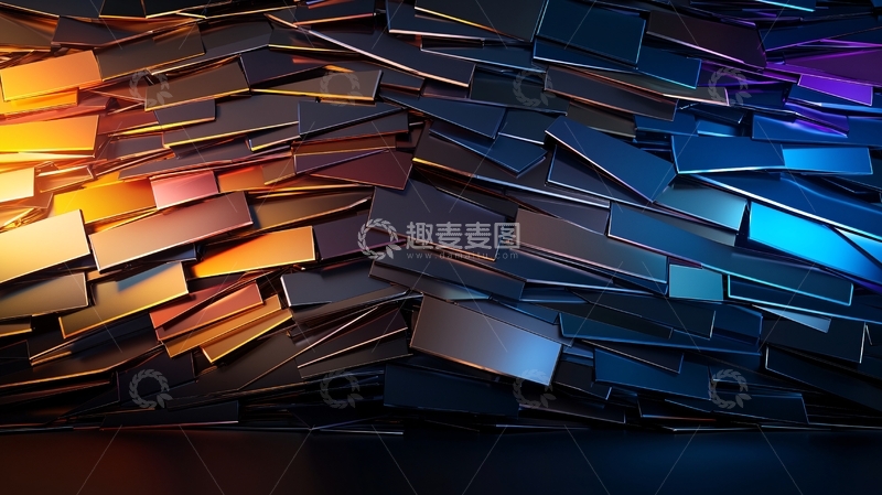 高清大图下载【趣麦麦图】破碎玻璃碎片抽象背景