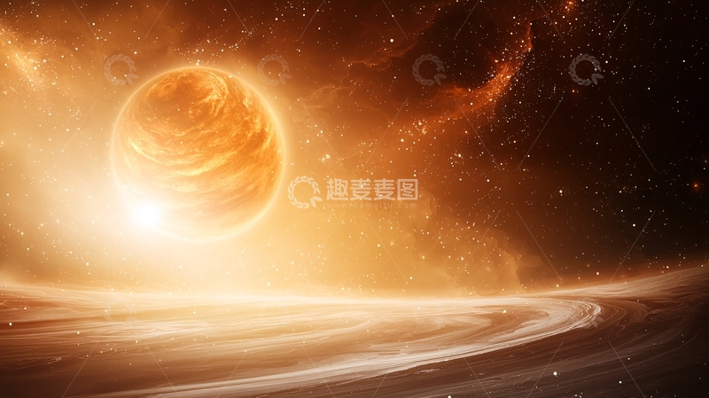高清大图下载【趣麦麦图】星际行星与星云景观