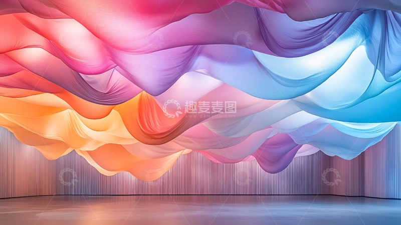 高清大图下载【趣麦麦图】色彩流动的梦幻空间