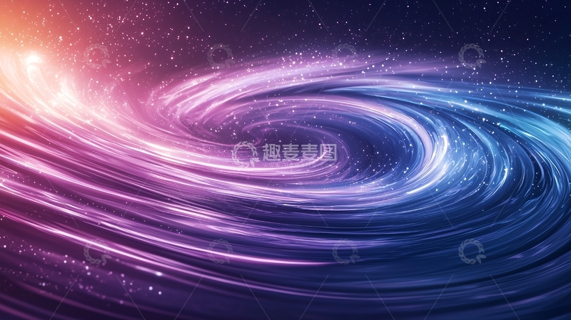 高清大图下载【趣麦麦图】宇宙漩涡星空背景