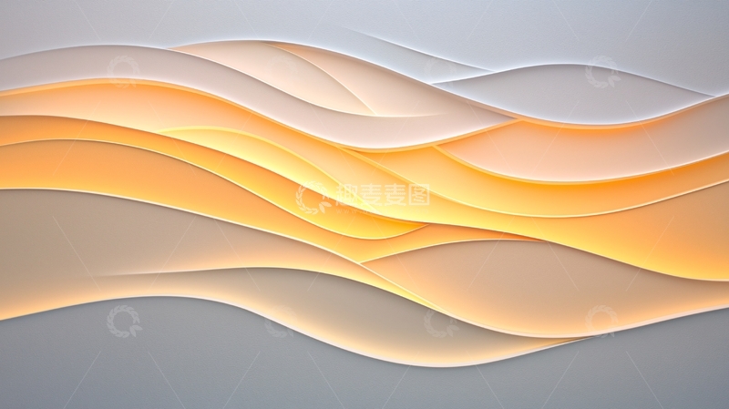 高清大图下载【趣麦麦图】抽象波浪线条背景素材
