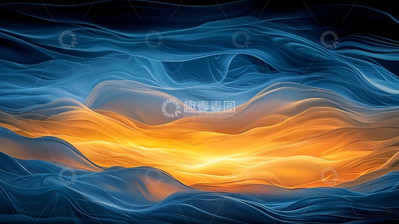 高清大图下载【趣麦麦图】抽象流动线条背景图