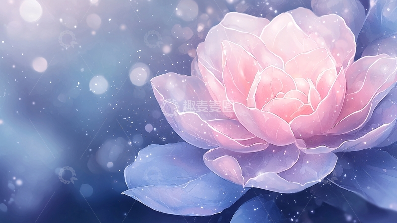 高清大图下载【趣麦麦图】梦幻莲花背景图