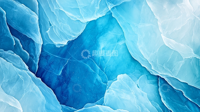 高清大图下载【趣麦麦图】冰川裂隙纹理背景图