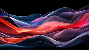 抽象波浪线条艺术背景