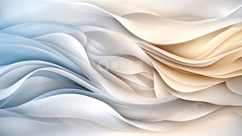 高清大图下载【趣麦麦图】柔和波浪抽象背景