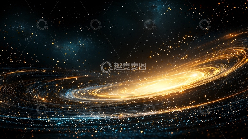 高清大图下载【趣麦麦图】星系旋转动态效果背景