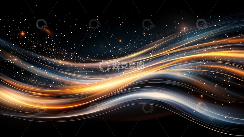 高清大图下载【趣麦麦图】光流星河动态壁纸