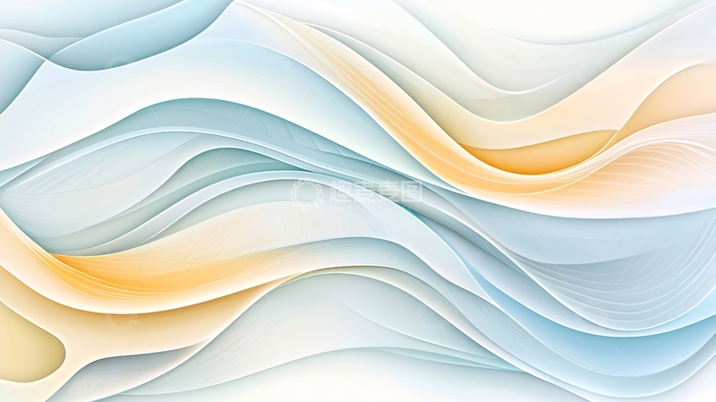 高清大图下载【趣麦麦图】抽象波浪线条背景素材