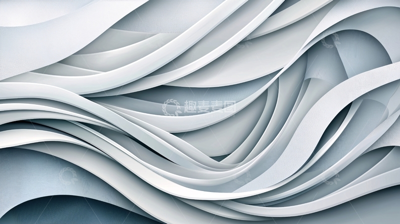 高清大图下载【趣麦麦图】抽象波浪线条背景素材