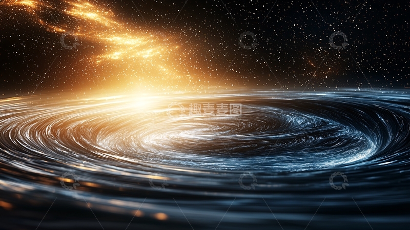 高清大图下载【趣麦麦图】宇宙漩涡星系背景图