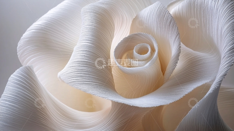 高清大图下载【趣麦麦图】白色玫瑰花瓣特写