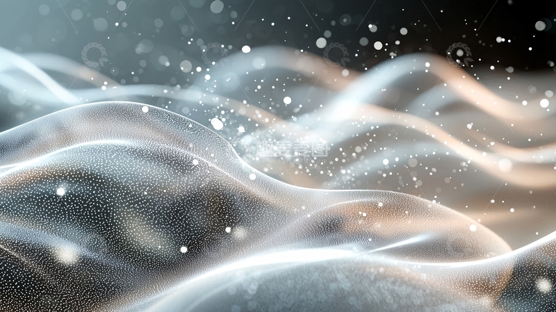 高清大图下载【趣麦麦图】飘逸雪花背景素材