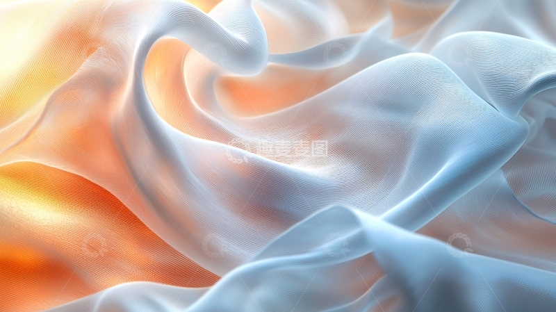 高清大图下载【趣麦麦图】柔和波纹布料纹理背景