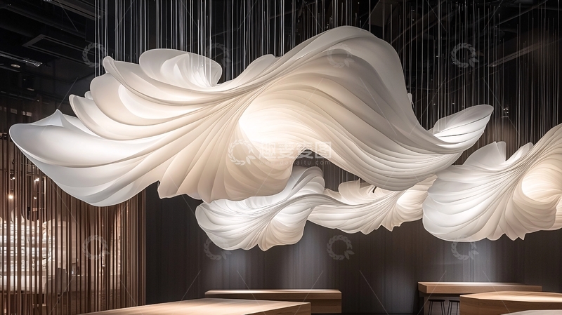 高清大图下载【趣麦麦图】现代艺术吊灯设计展示