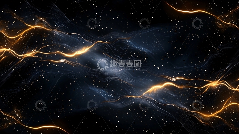 高清大图下载【趣麦麦图】星空中的光波流