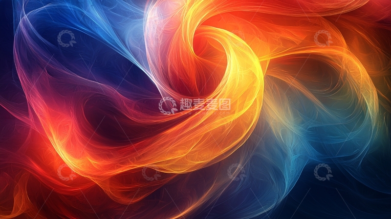 高清大图下载【趣麦麦图】火焰与冰霜的交织