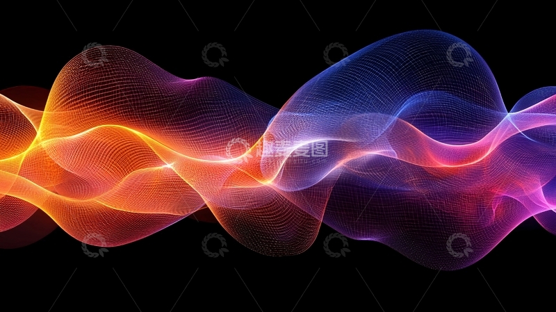 高清大图下载【趣麦麦图】色彩波浪抽象艺术背景