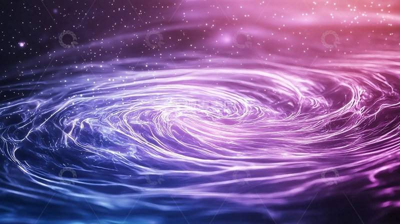 高清大图下载【趣麦麦图】紫色漩涡星空背景图