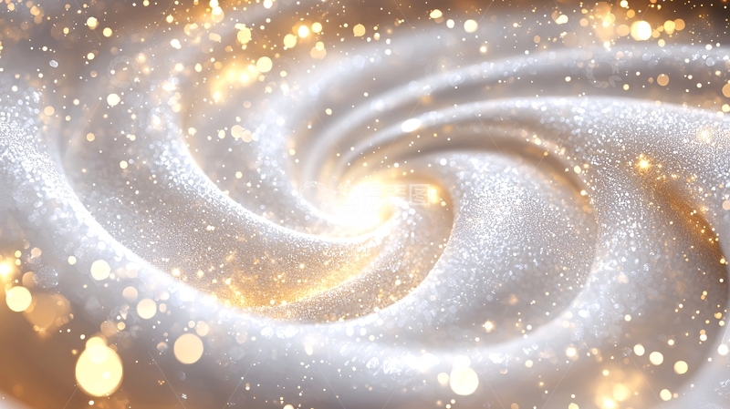 高清大图下载【趣麦麦图】金色光斑漩涡背景素材