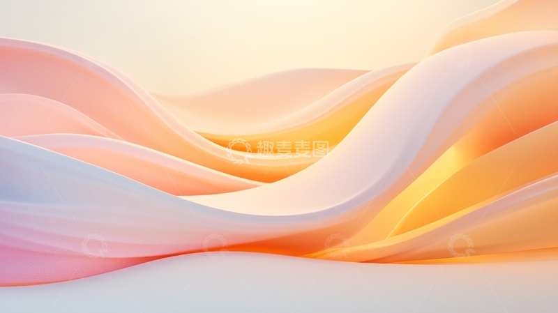 高清大图下载【趣麦麦图】柔和波浪抽象背景