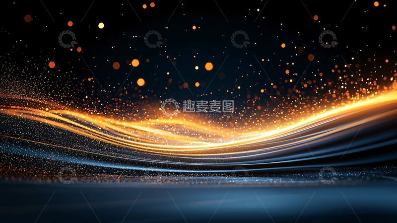 高清大图下载【趣麦麦图】光流粒子动态背景