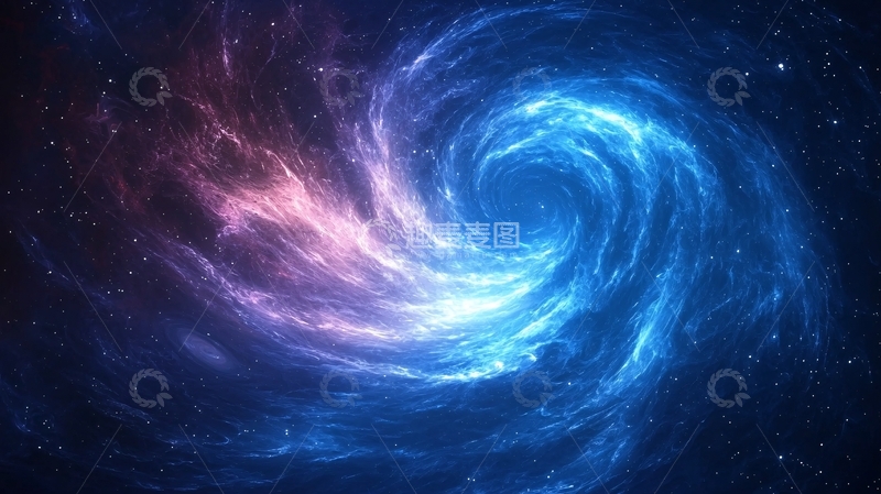 高清大图下载【趣麦麦图】星云漩涡宇宙背景