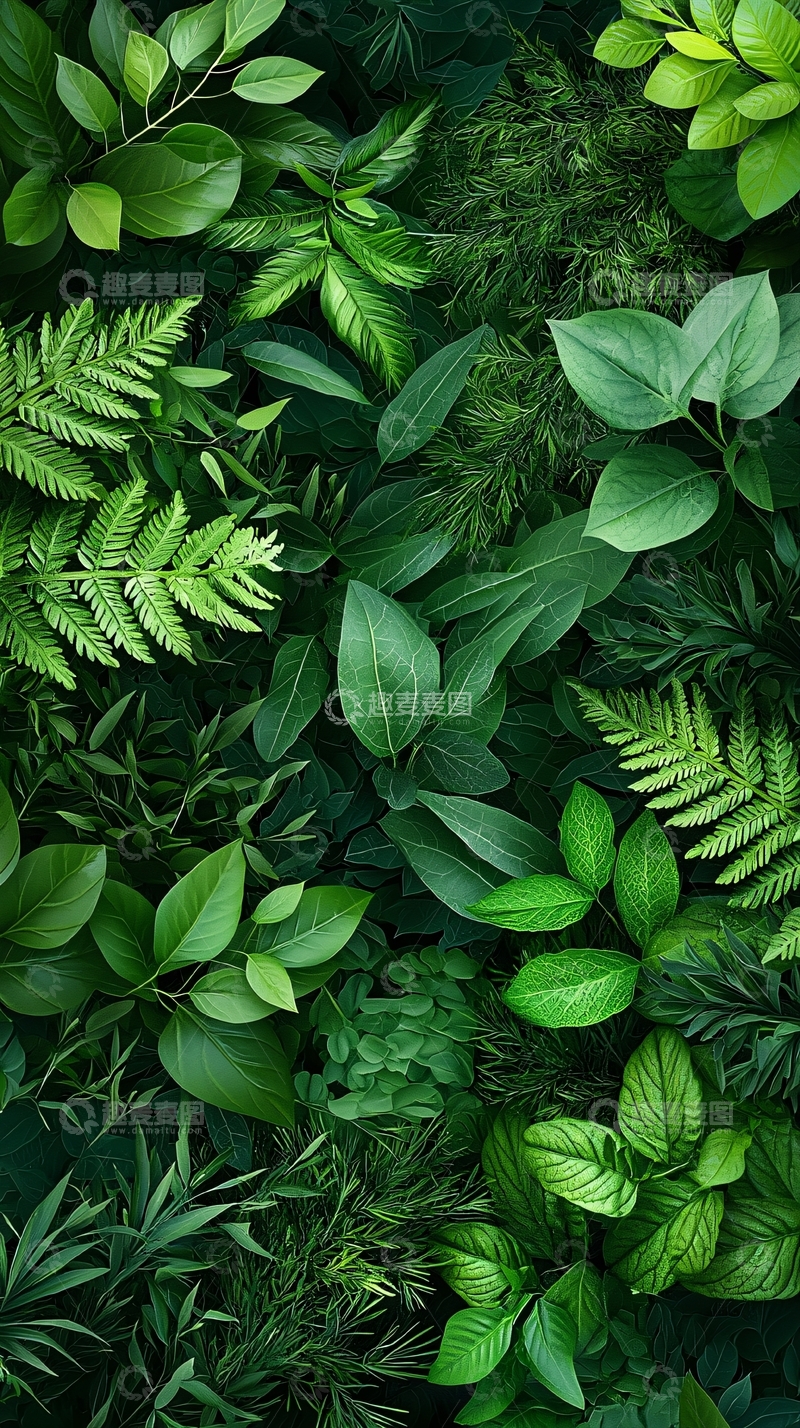 高清大图下载【趣麦麦图】绿色植物背景素材