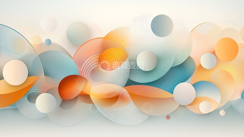 高清大图下载【趣麦麦图】抽象几何图形背景素材