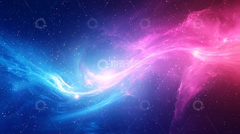 高清大图下载【趣麦麦图】梦幻星云与流光