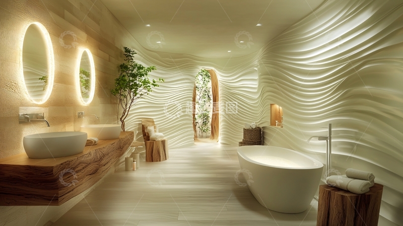 高清大图下载【趣麦麦图】现代简约风格浴室设计