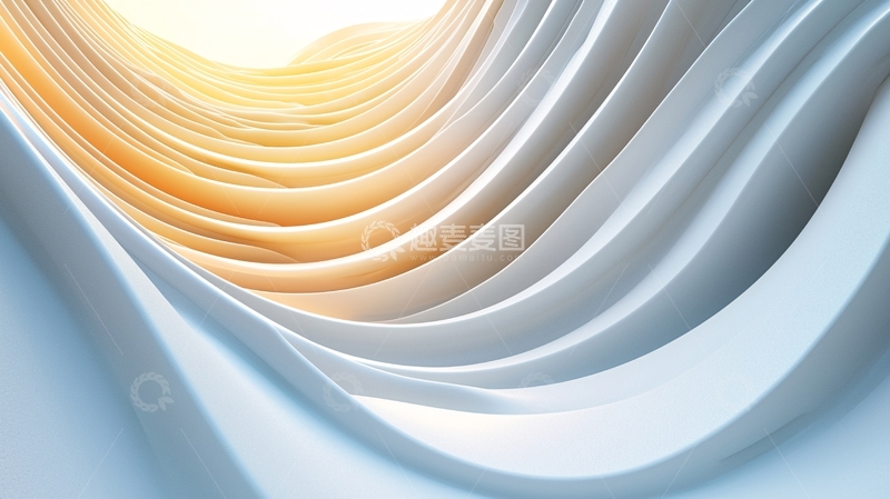 高清大图下载【趣麦麦图】抽象曲线光影背景