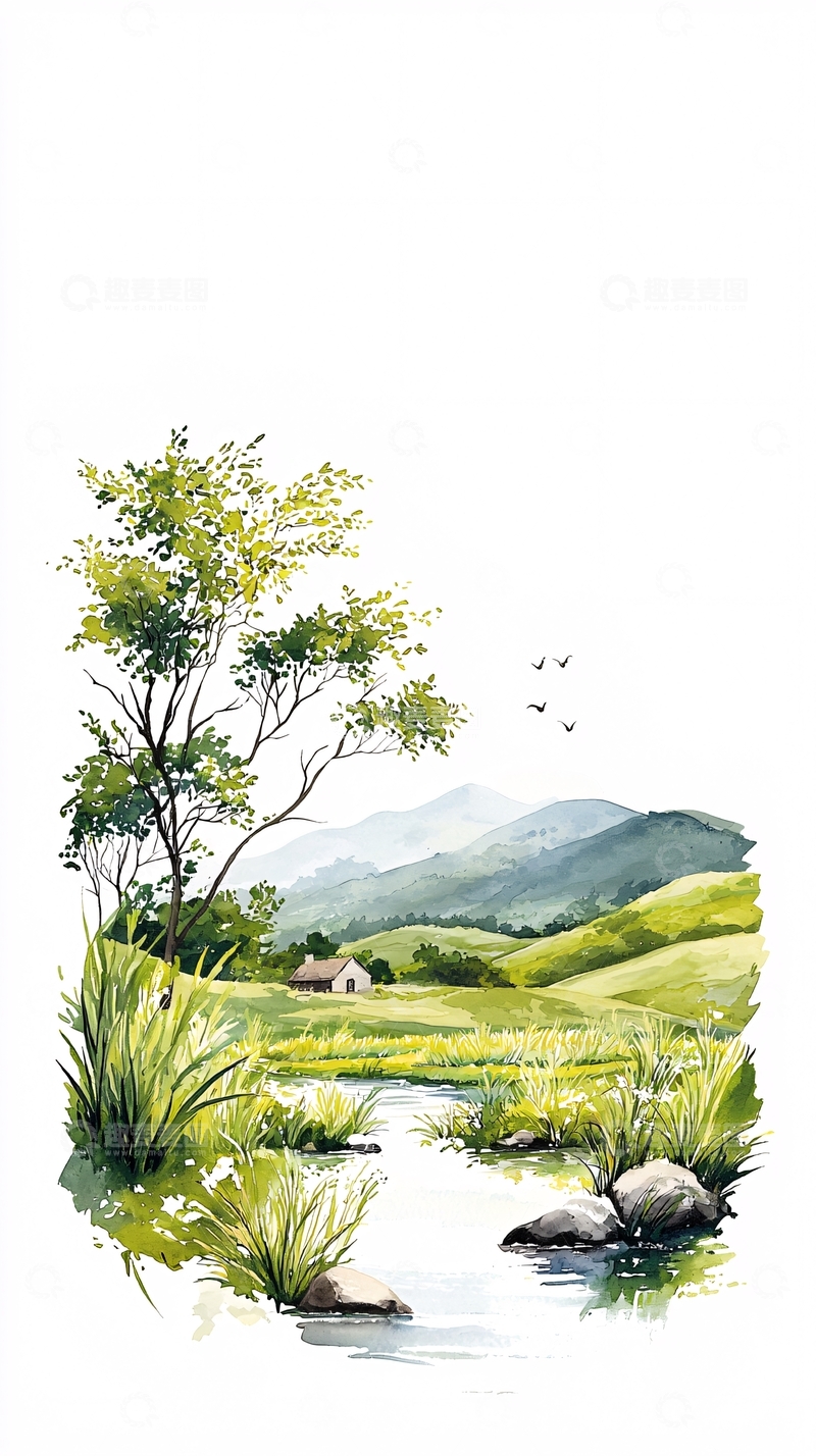 高清大图下载【趣麦麦图】清新自然山水风景画