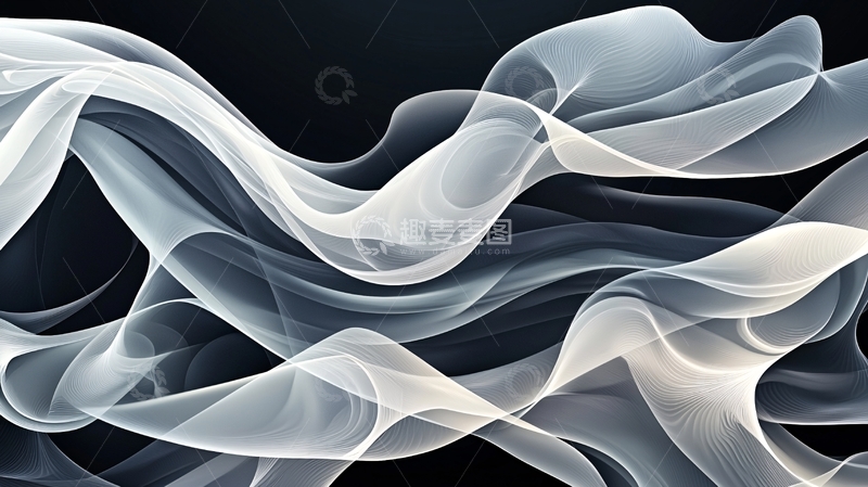 高清大图下载【趣麦麦图】抽象线条艺术背景