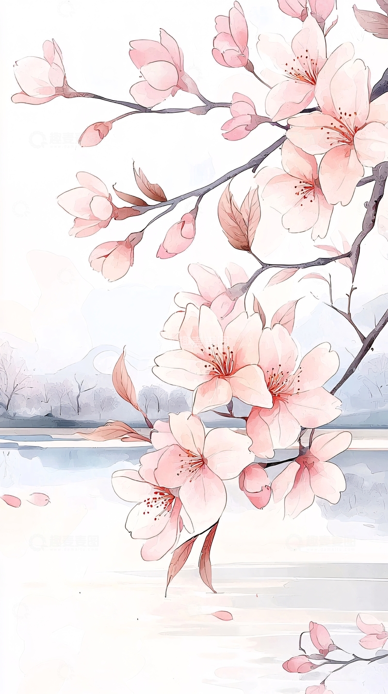 高清大图下载【趣麦麦图】樱花盛开的春天风景
