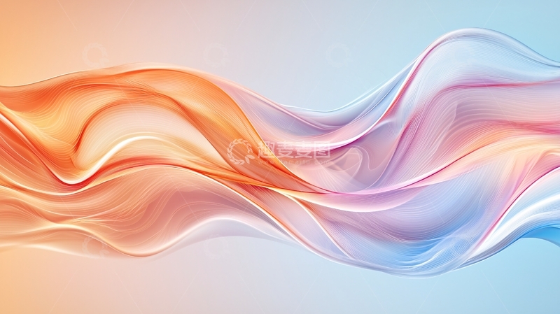 高清大图下载【趣麦麦图】抽象流动线条背景图