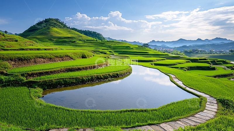 高清大图下载【趣麦麦图】梯田风光美丽自然风景